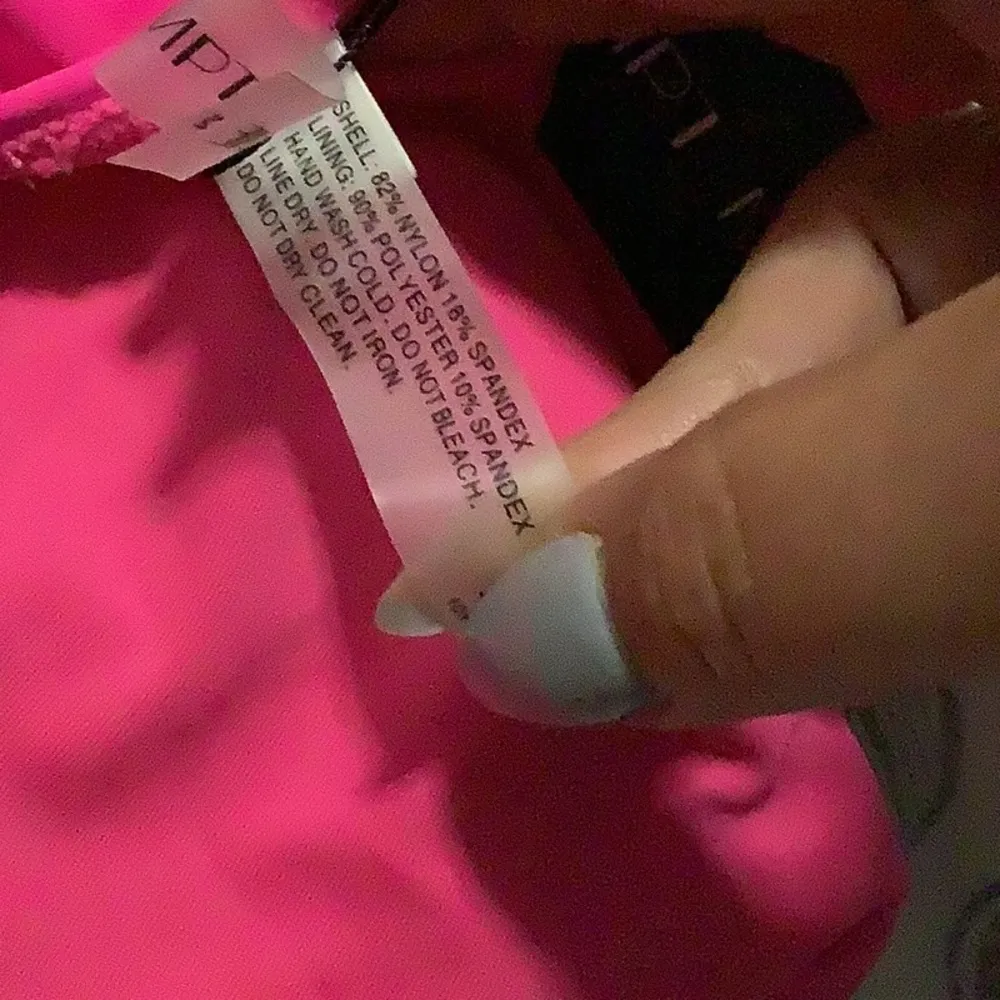 Vibrant Pink Ruffled One Piece Swimsuit with Deep V - Image 12