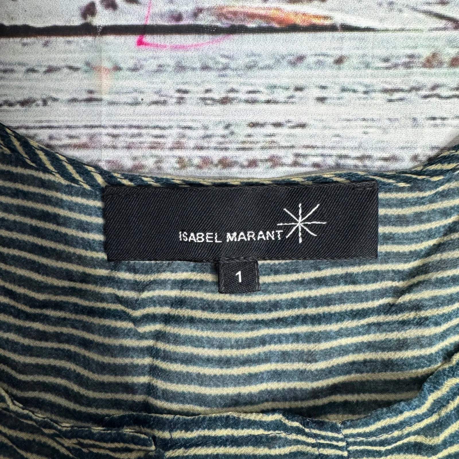 Isabel Marant Étoile Women’s 100% Silk Striped Sleeveless Blouse Top Size 1 XS/S - Image 5