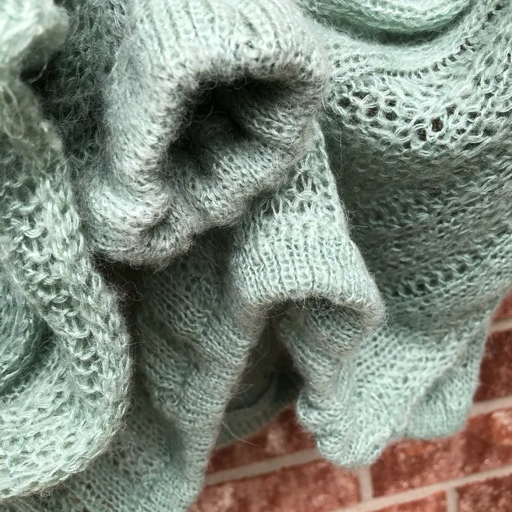 Fresh Mint Cable Knit Sweater S - Image 13