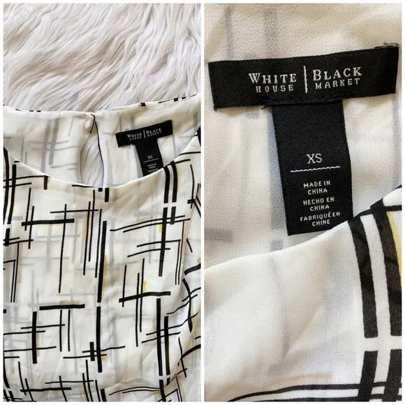 White House Black Market Sleeveless Mod Blouse‎ XS - Image 7