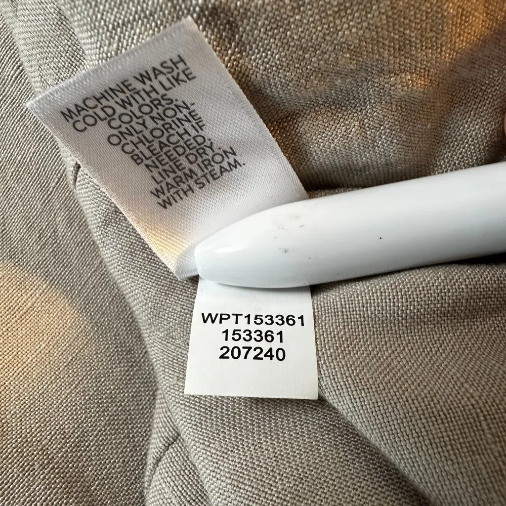 J.Jill Linen Blend Wide Leg Pants Size Large | Lightweight Coastal Grandma Beach Tan - Image 9