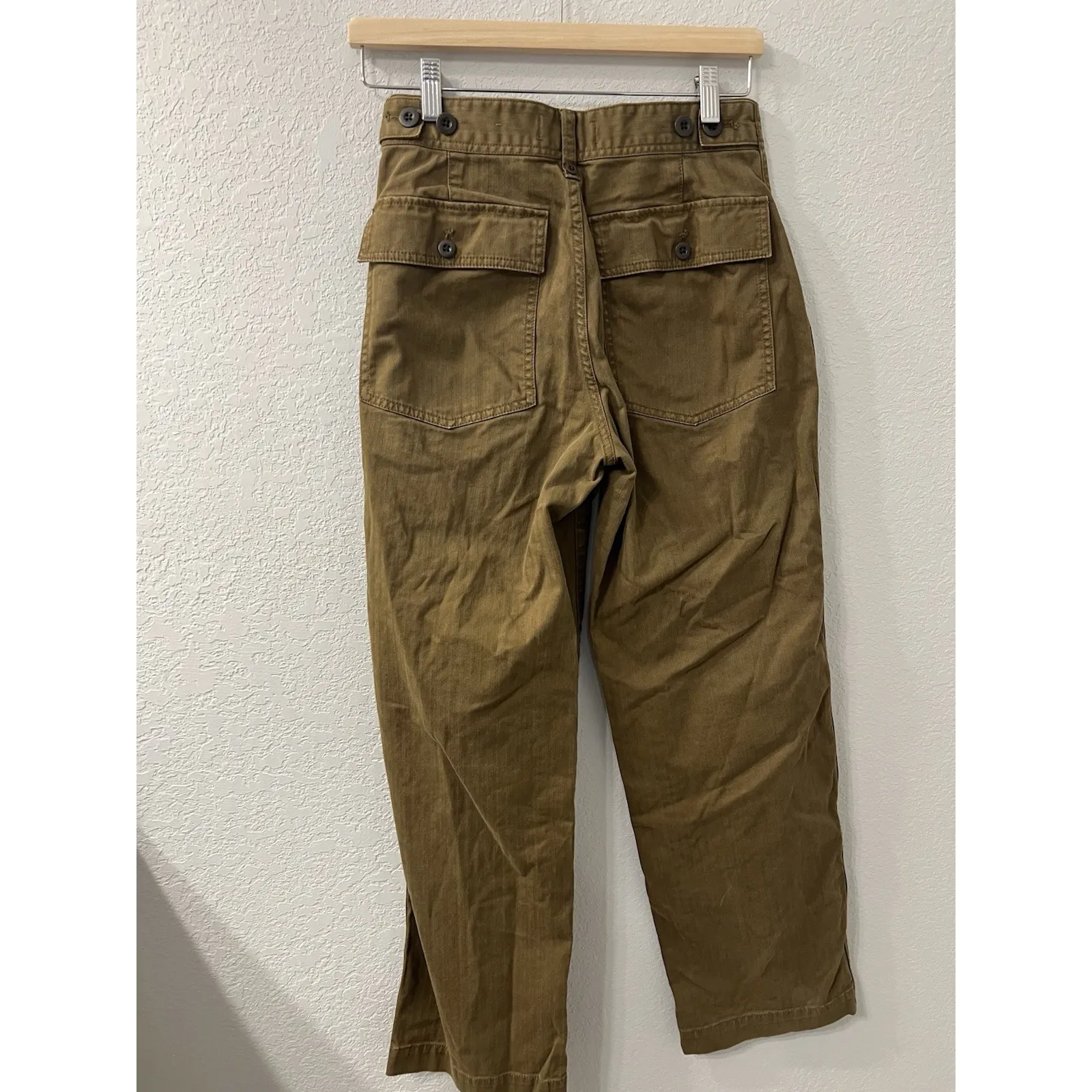 Madewell‎ The Perfect Vintage Wide-Leg Cargo Pant Utility  Sz 26 - Image 2