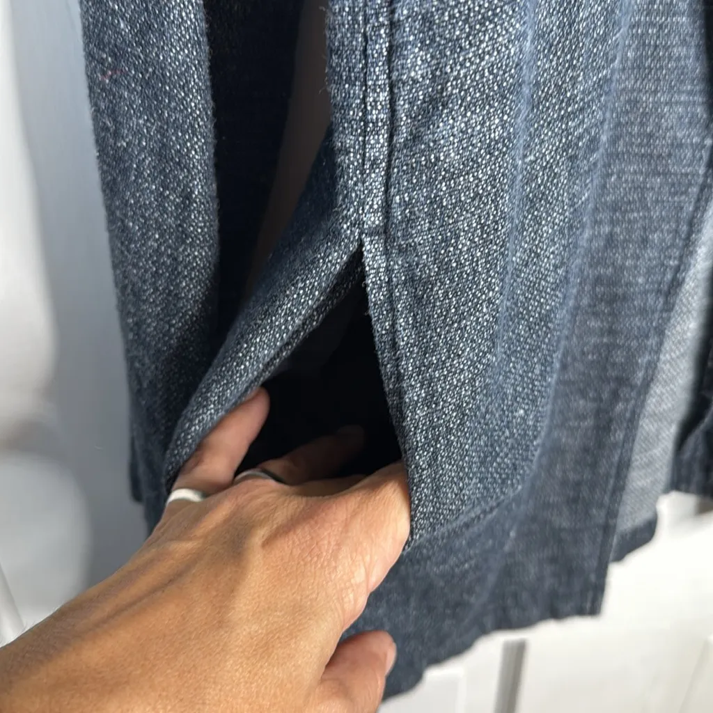 Eileen Fisher Tweedy Hemp Cotton Long Blazer W1839 Sz PP or 2P-4P - Image 8