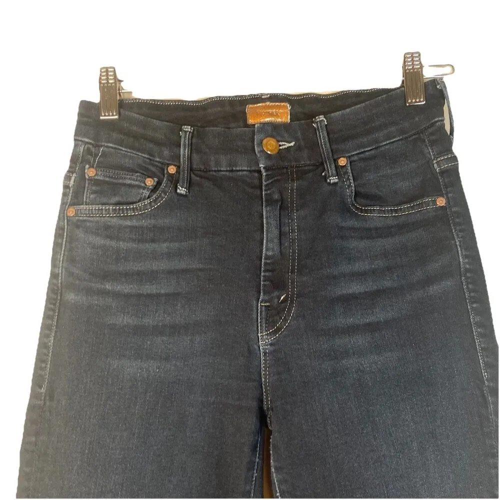 Mother Jeans Womens 26 Blue Denim High Waisted Rise The Looker Coffee‎ Tea Or Me - Image 2