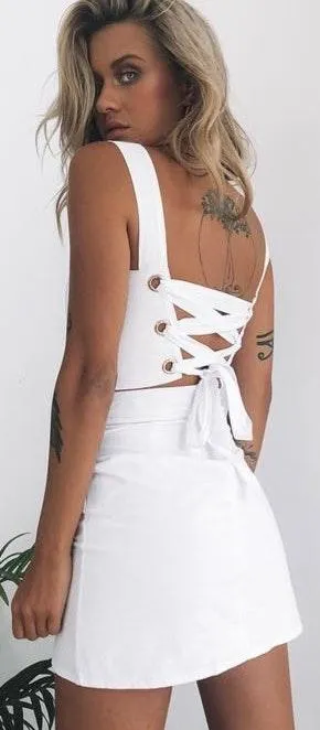 Beginning Boutique 	Amelia Eyelet Two Piece Set - Image 4