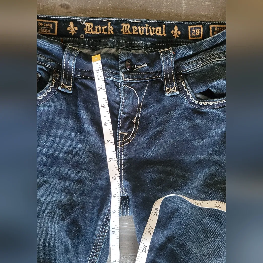 Rock Revival  Jacklyn Easy Boot Stretch Jeans Size 28 - Image 8