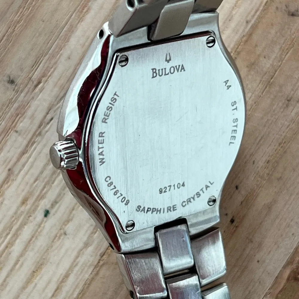 Accutron by Bulova Luxury Ladies Watch Black Dial Date Window Stainless Bracelet - Image 13