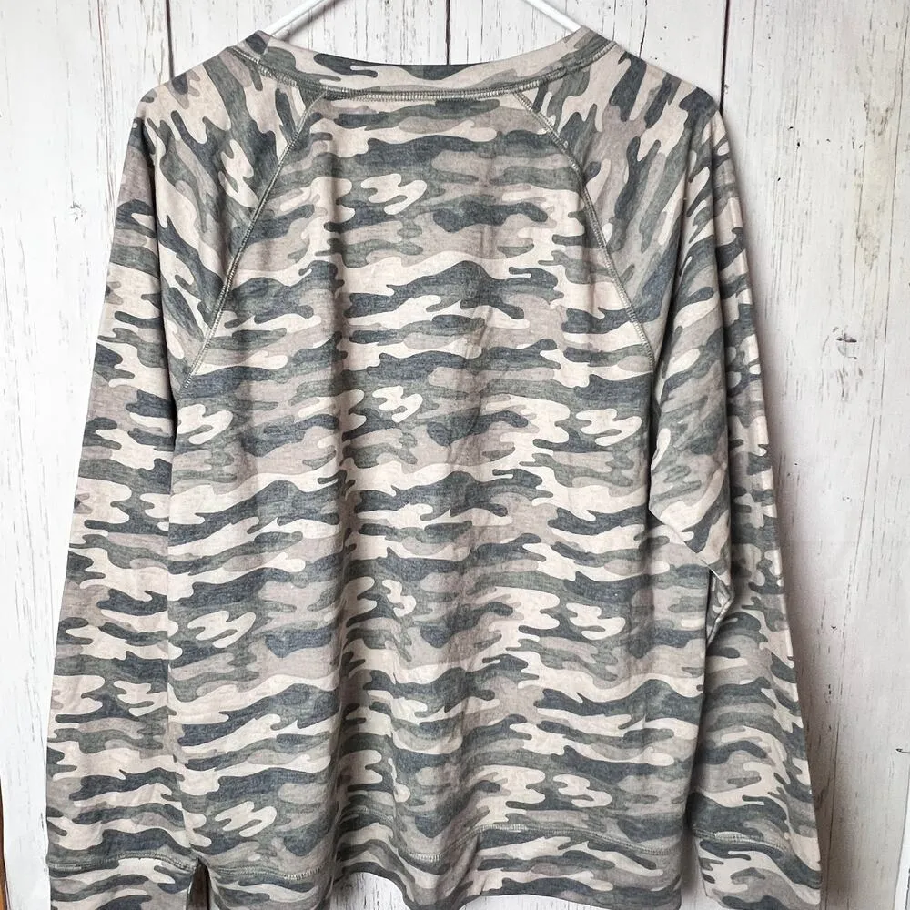 Xersion Womens Lounge  Crew Neck Long Sleeve Sweatshirt Sz XL - Image 4