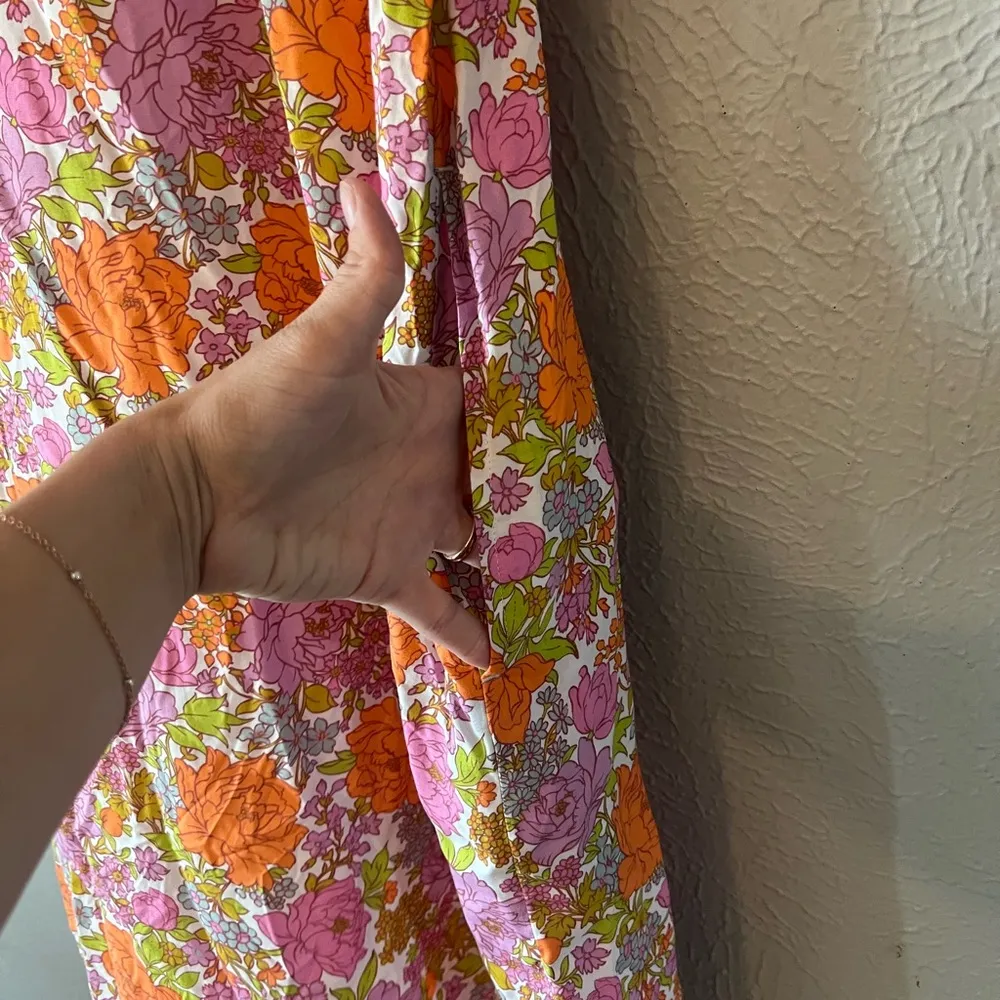 Bp. Retro Flower Print Gender Inclusive Dress - Image 4