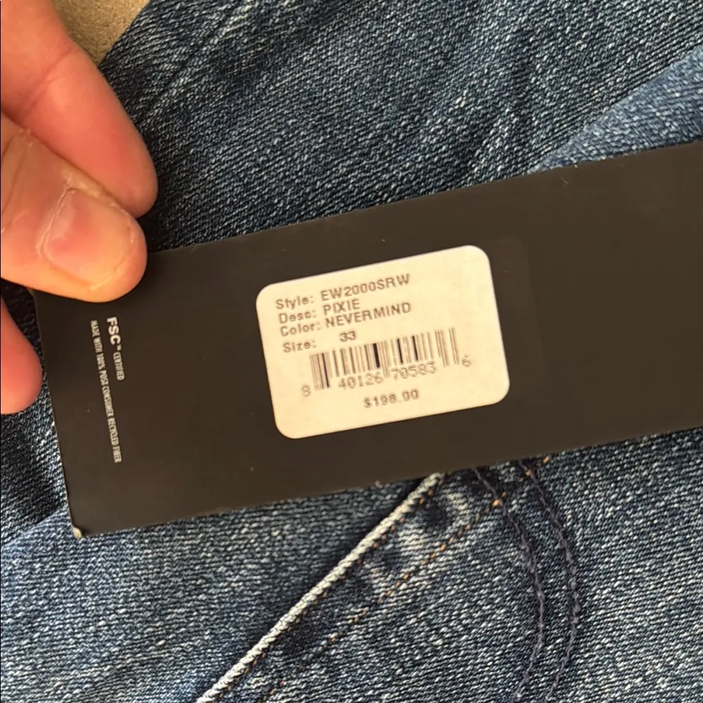 Revolve EDWIN Pixie ankle stretch jeans 33 / 16 NWT $198 in Nevermind - Image 6