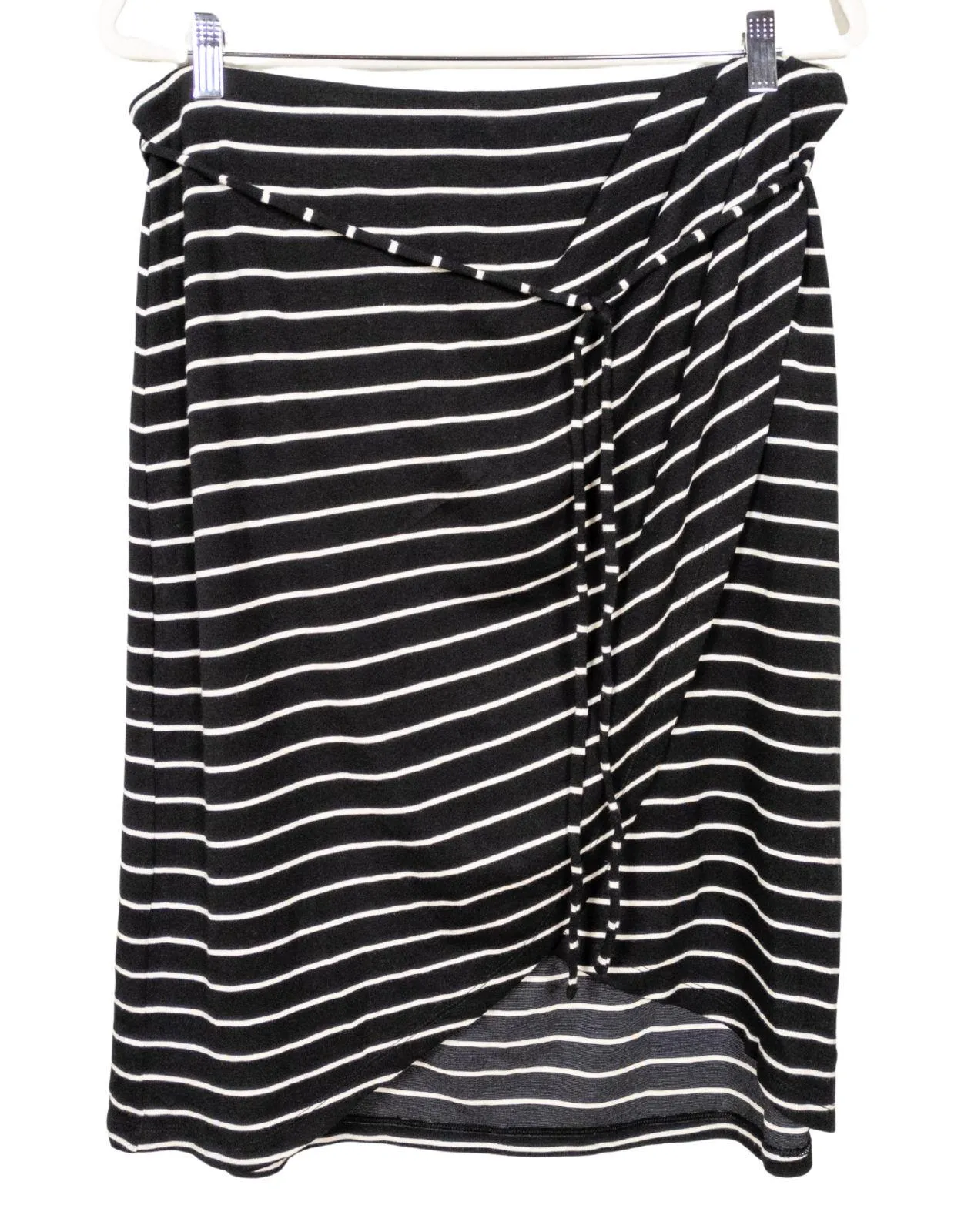 MARKET & SPRUCE Black White Stripe Vickie Knit Tulip Skirt Pull-On Women's XL - Image 1
