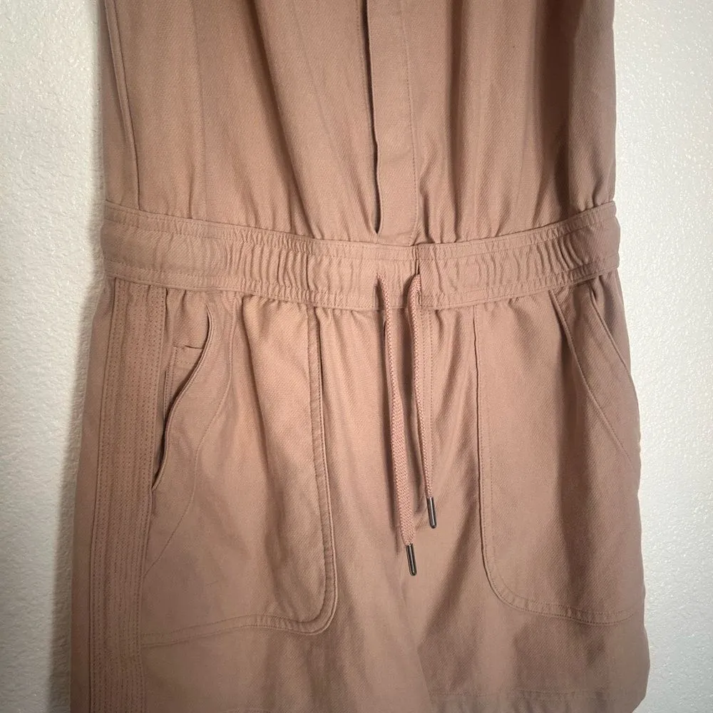 Athleta Farallon Romper Jumpsuit Mocha Latte XS - Image 3
