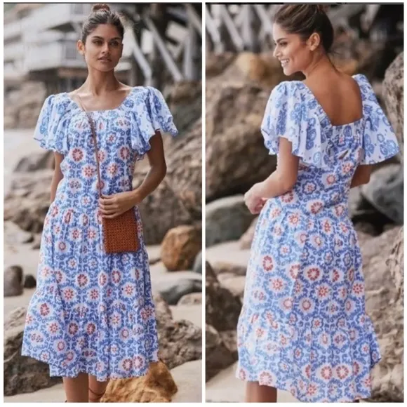 Anthropologie Ro’s Garden Jenna Floral Midi Dress - Image 2