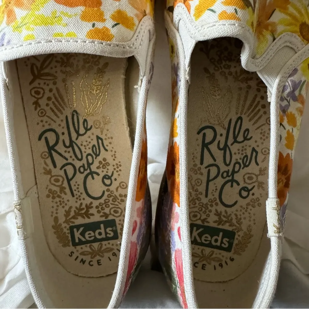 KEDS x RIFLE PAPER CO Women’s Double Decker Marguerite Slip on Sneaker - Image 8