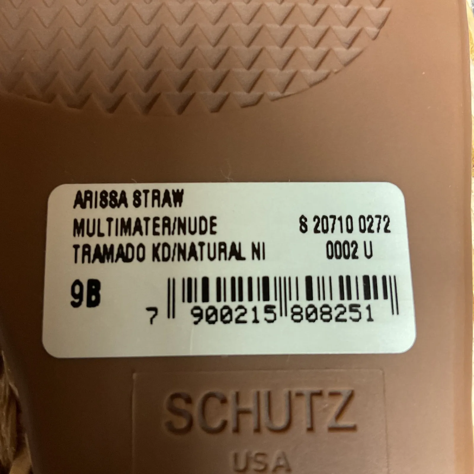 Schutz Arissa Women's Leather & Raffia Slip On Square Toe Ballet Flats Sz 9 NWB - Image 15