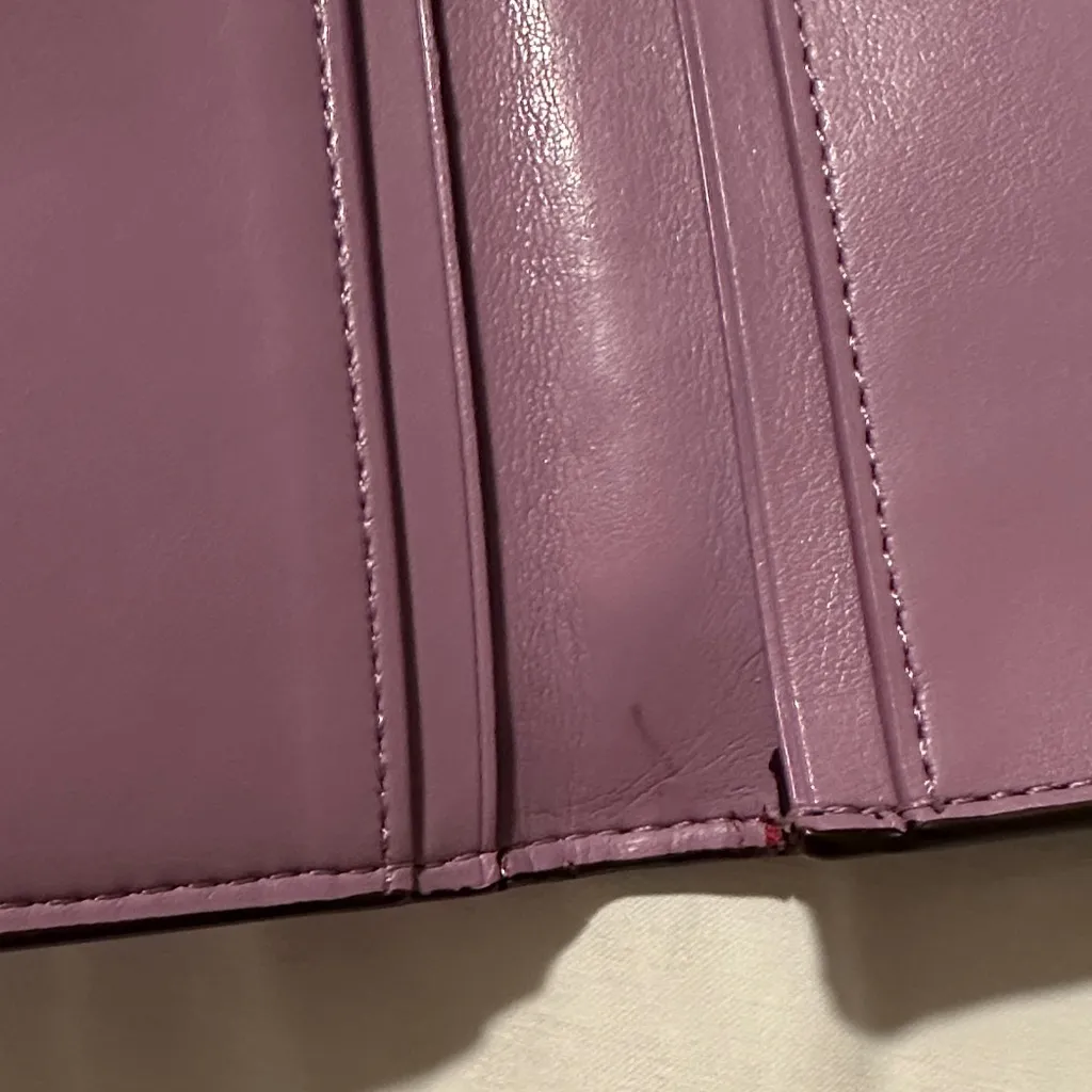 Coach Lavender Leather Women's Wallet - Image 5