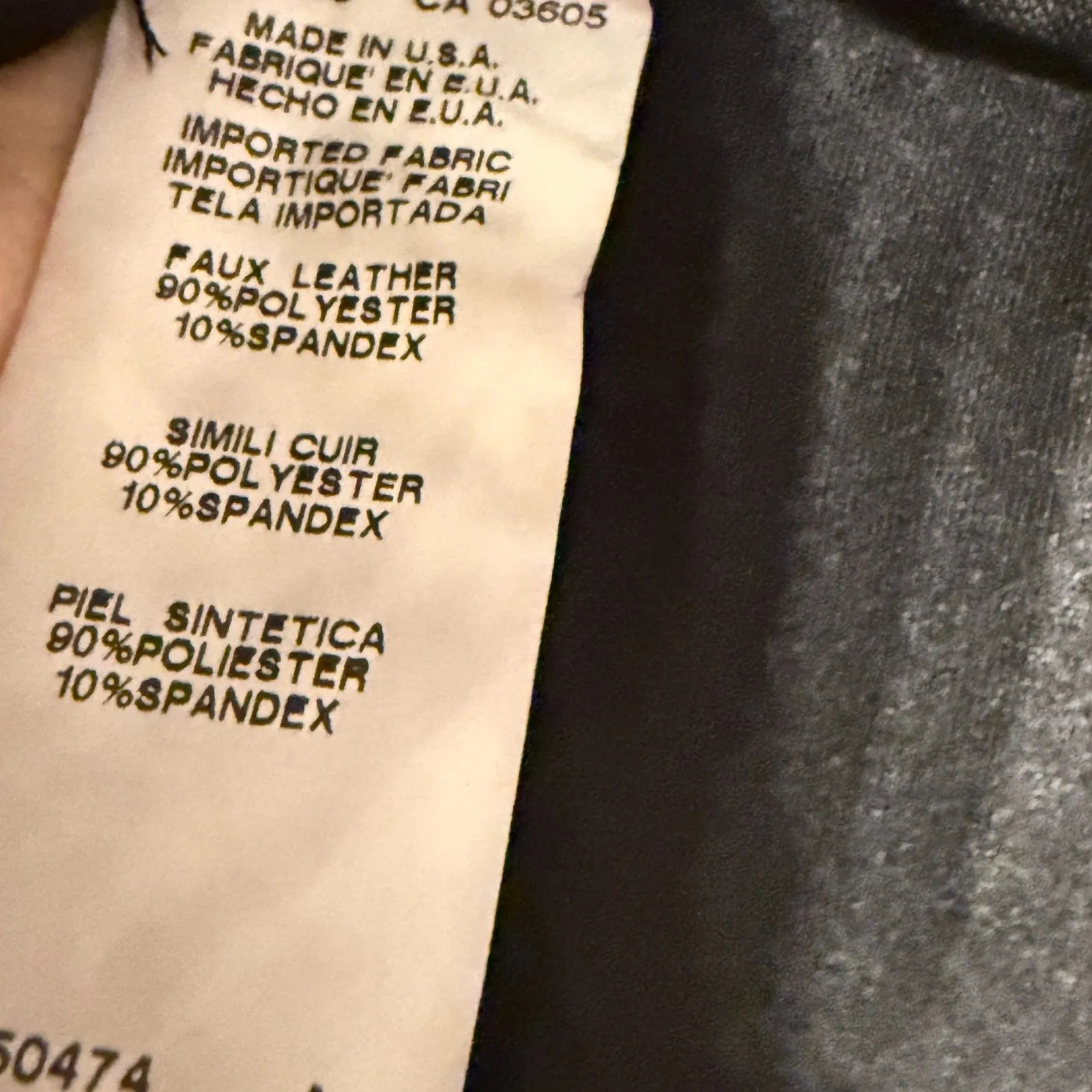 FIFTEEN TWENTY Faux Leather Snake Print Mini Skirt Black Textured Pull-On Size M - Image 7