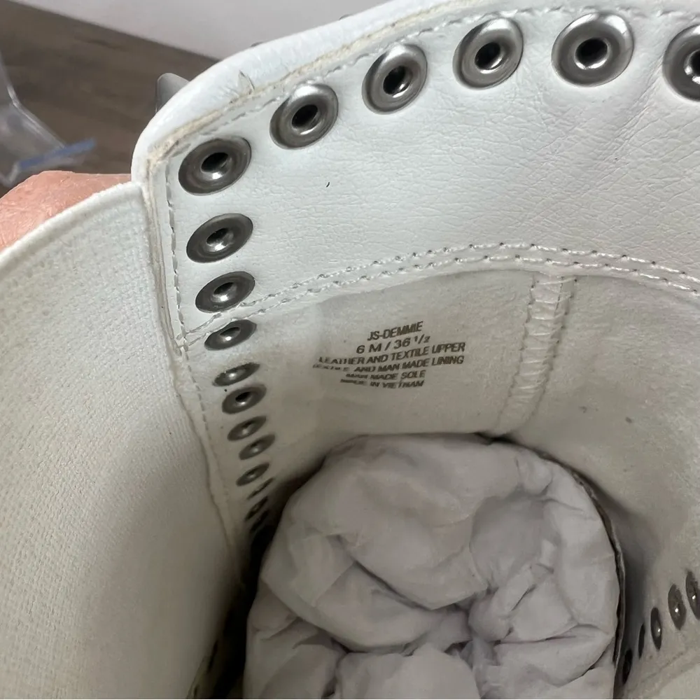 Jessica Simpson Demmie Bright White Women's Ankle Boot Size 6 #B1158 - Image 10