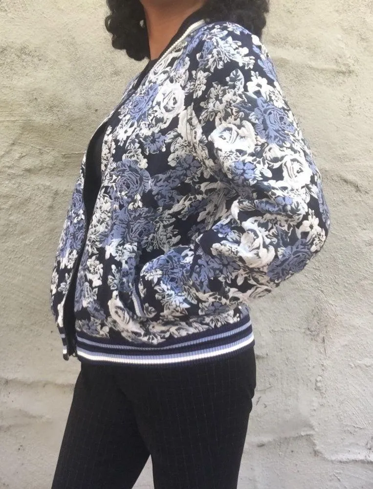Reversible floral bomber jacket - Image 2