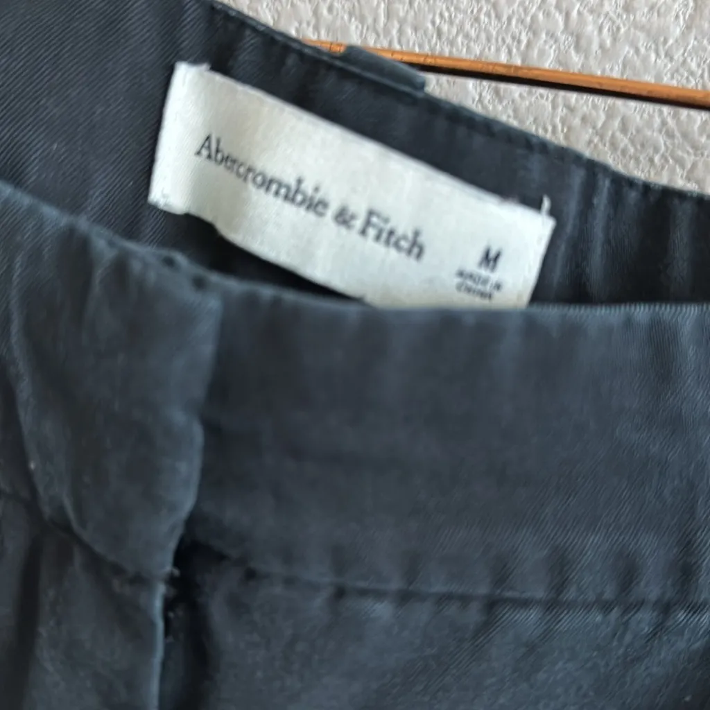 Abercrombie & Fitch Black Trouser Style Pants Career Work Medium - Image 5