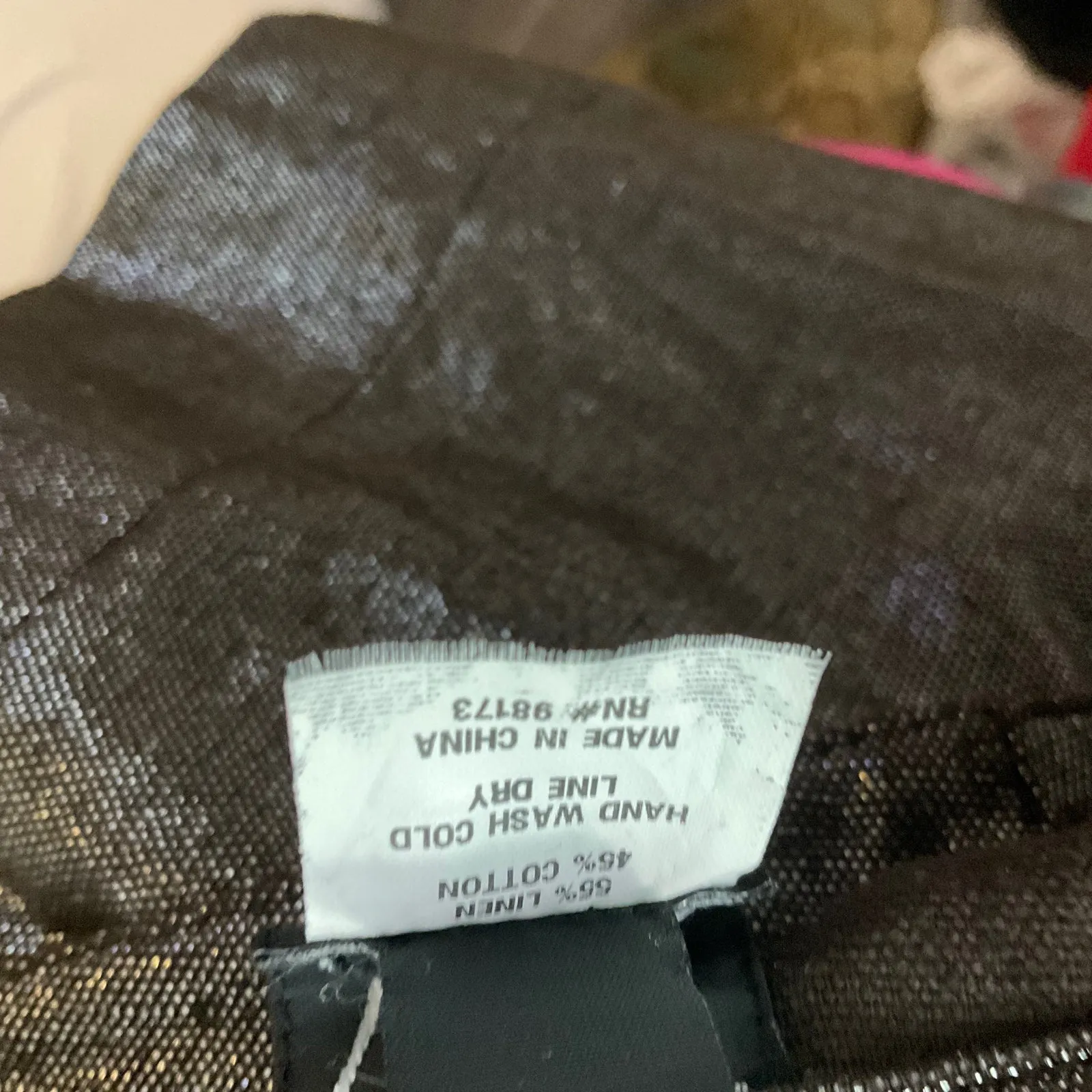 Worth Brown Metallic Pull on Pants 8 Mermaid Retro Girl Glam Mob Wife Futuristic Size 28 - Image 9