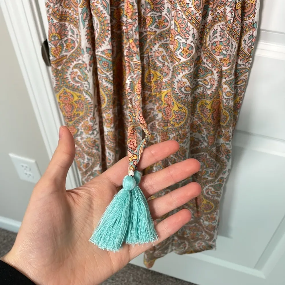 World's Market long bohemian flowy sz S/M dress. Red Size M - Image 3