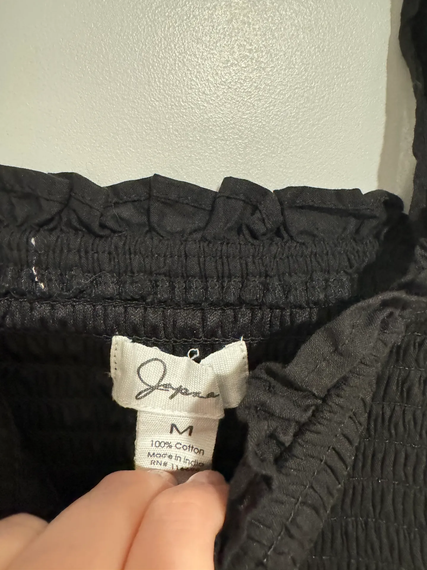 100% Cotton black top size M Size M - Image 2