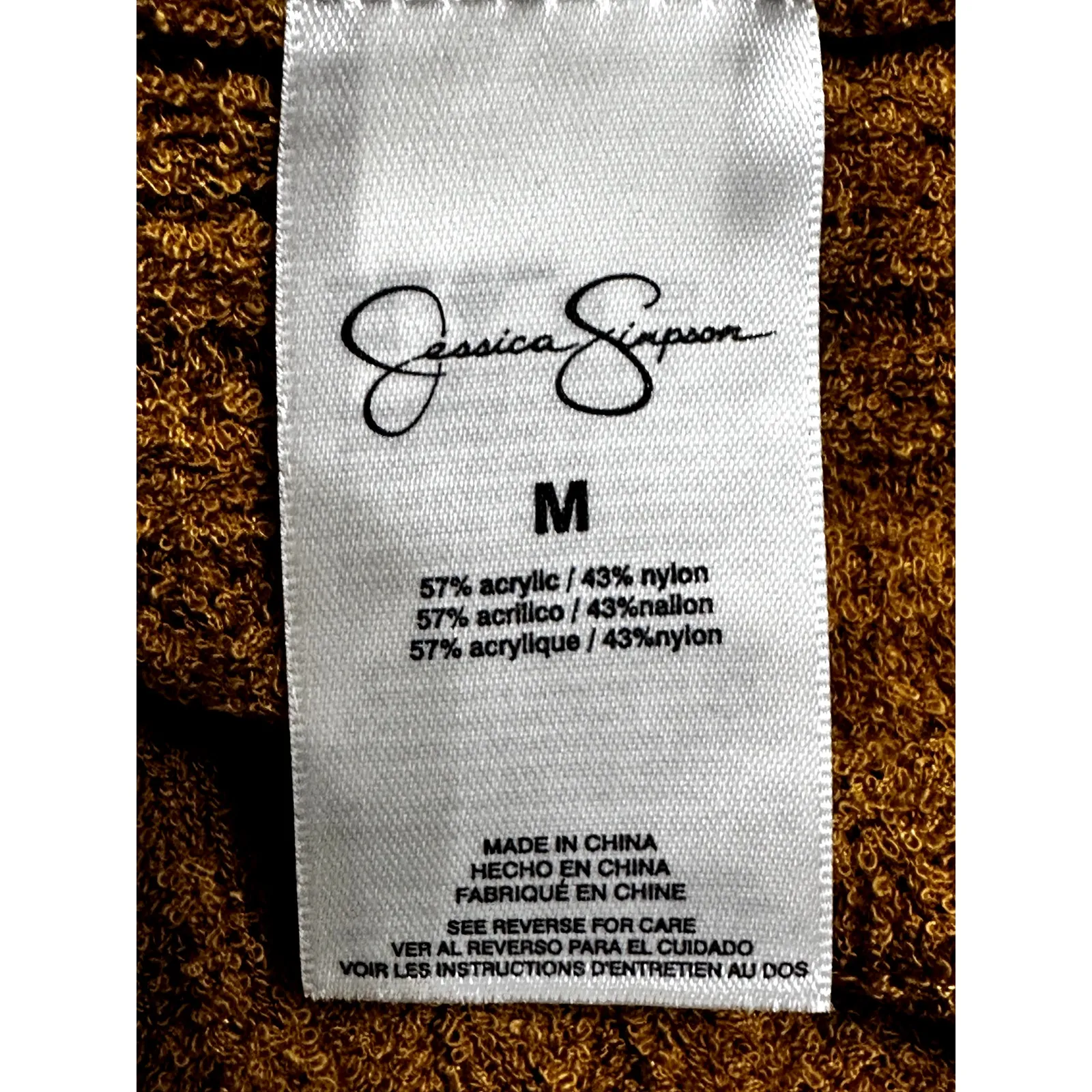 Jessica Simpson Edith Racerback Tank Top Sweater Sleeveless V Neck Brown W M NWT - Image 10