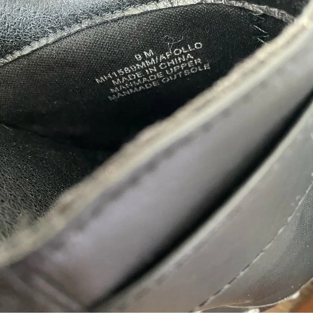 MIA  Apollo Black Low Faux Leather Studded Clogs Retro size 9 - Image 9