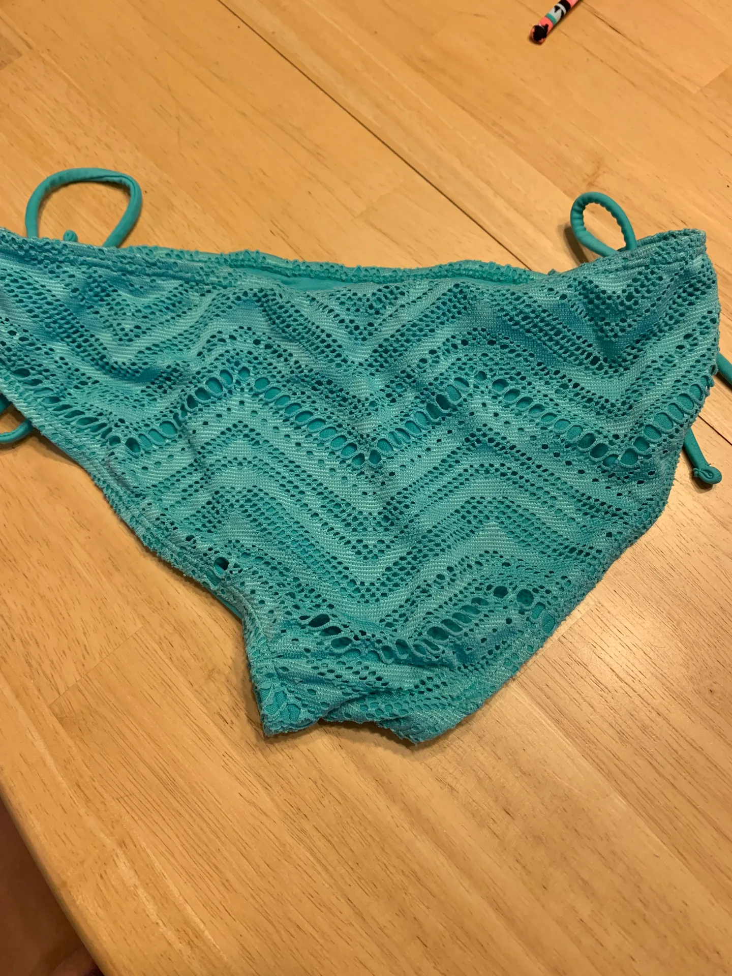 Teal Lace Bikini Bottoms - Image 2