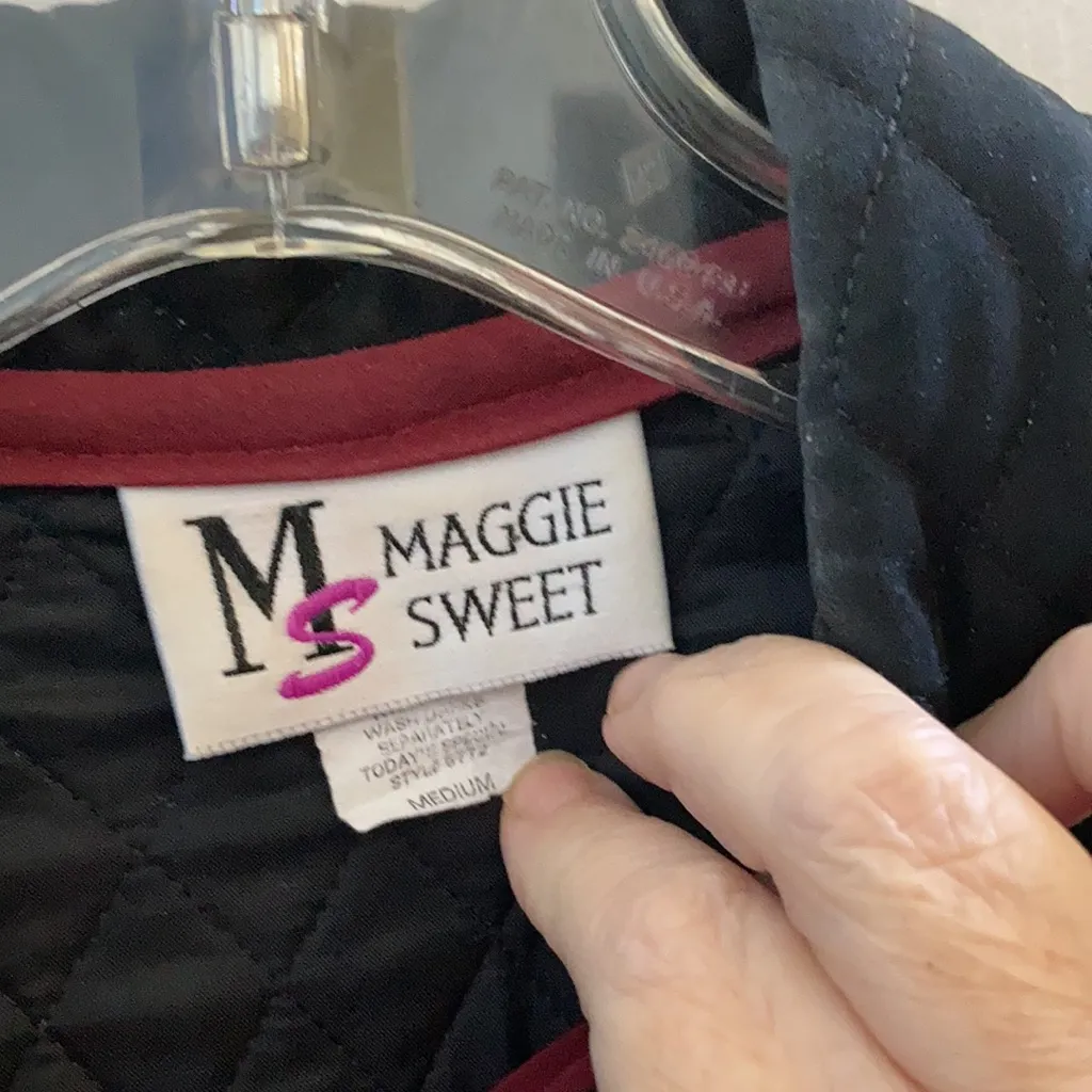 FINAL MARKDOWN Maggie sweet quilted jacket medium Black - Image 4