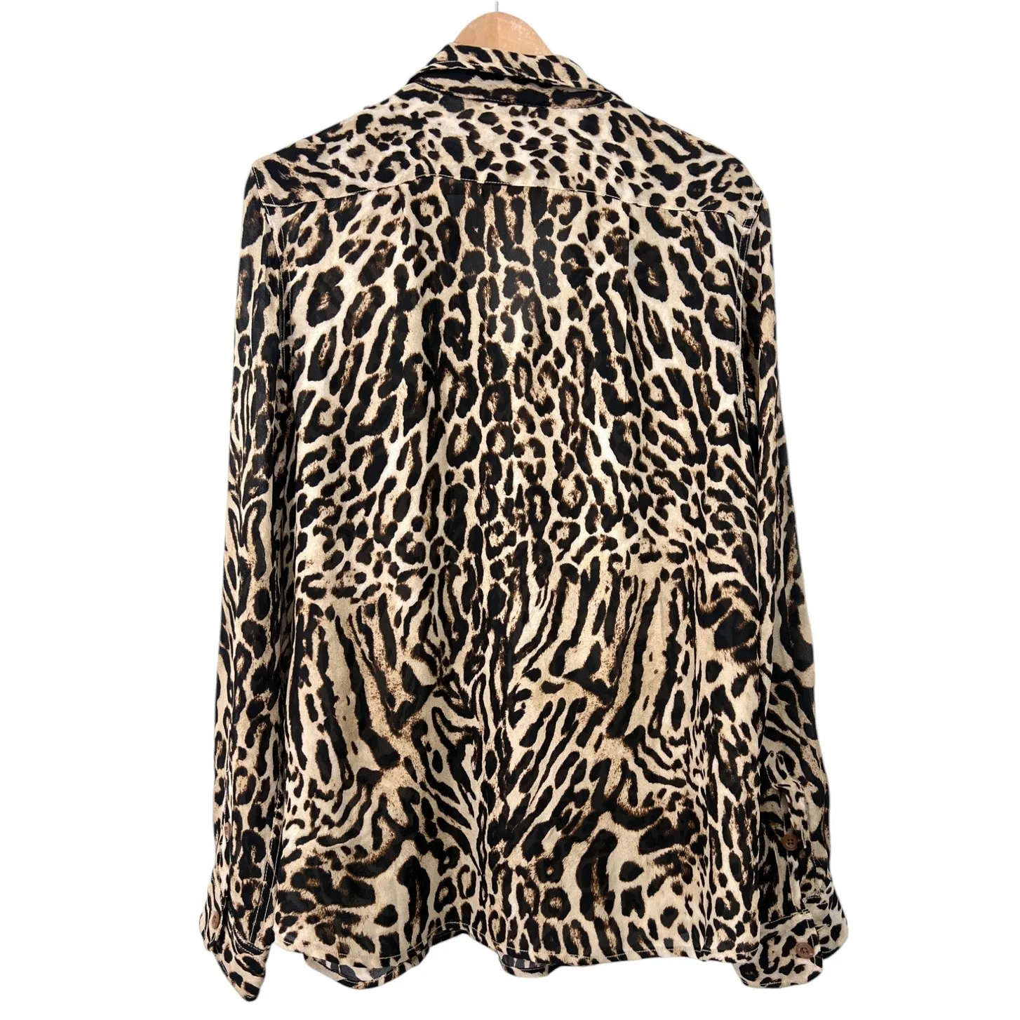 Ralph Lauren Denim & Supply | L | Leopard Animal Print Button-Up Shirt Blouse - Image 5