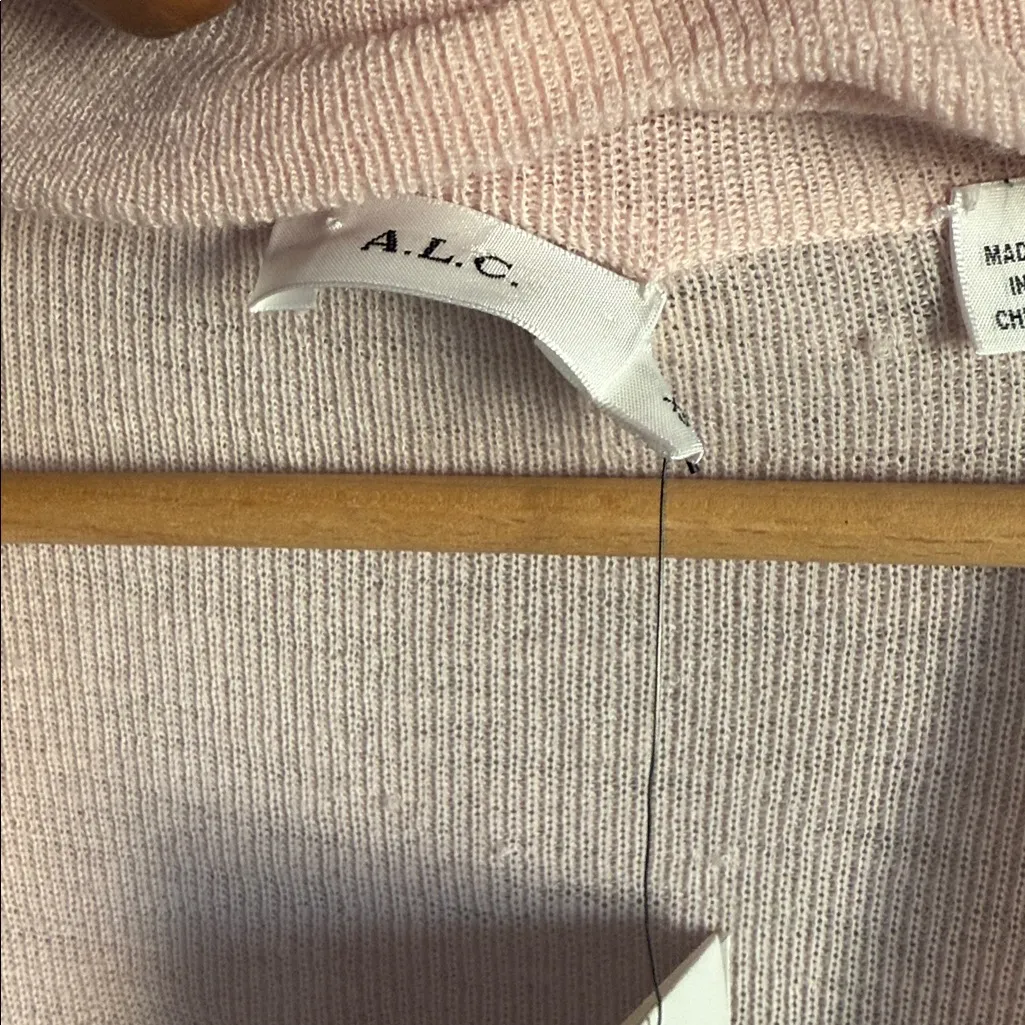 NEW A.L.C. Caro Choker Collar Merino Wool Open Front Sweater XS - Image 6