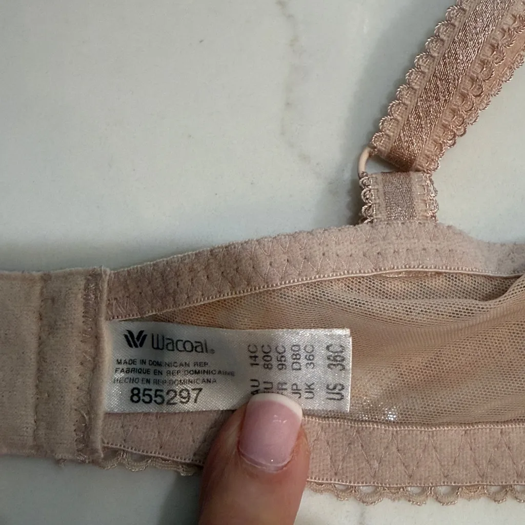Wacoal ladies nude lace underwire bra - Image 3