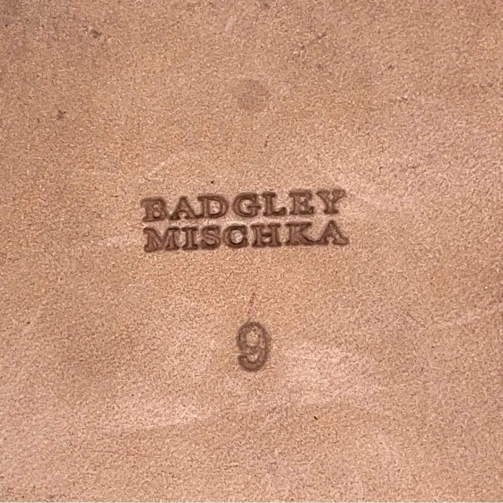 Badgley Mischka Women's Sofie Rose Gold Platino Rhinestone Flats Sandals size 9 - Image 5