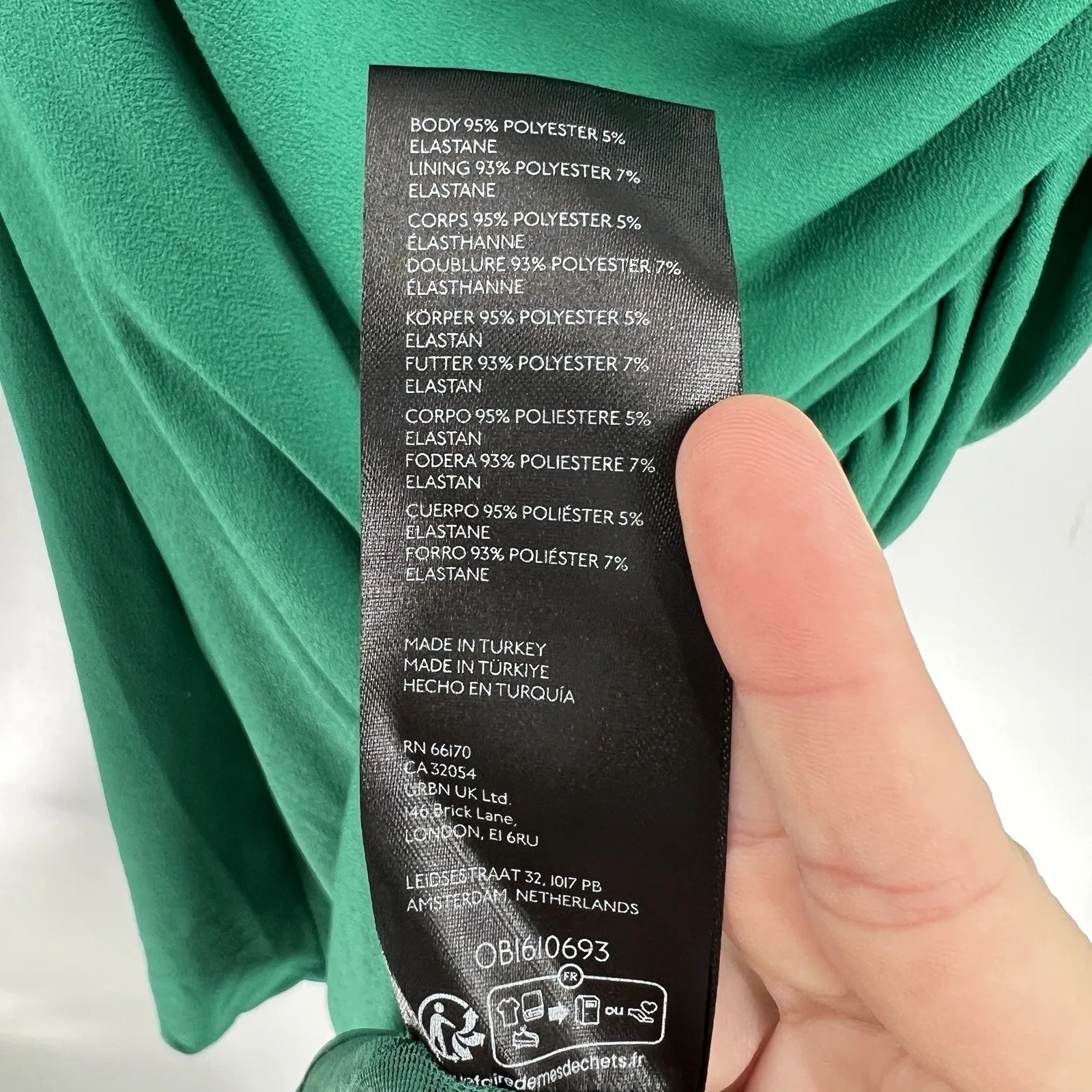 Anthropologie‎ The Maya Ruched Cowl Neck Midi Dress Green Size XL Petite NEW NWT - Image 11