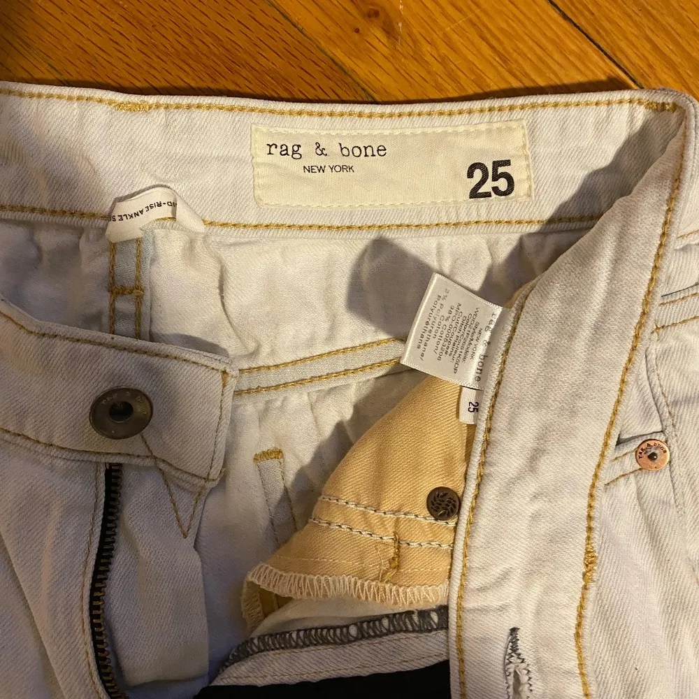 Rag & Bone Cate Mid Rise Ankle Skinny Primrose Whitewash - 25 - Image 5