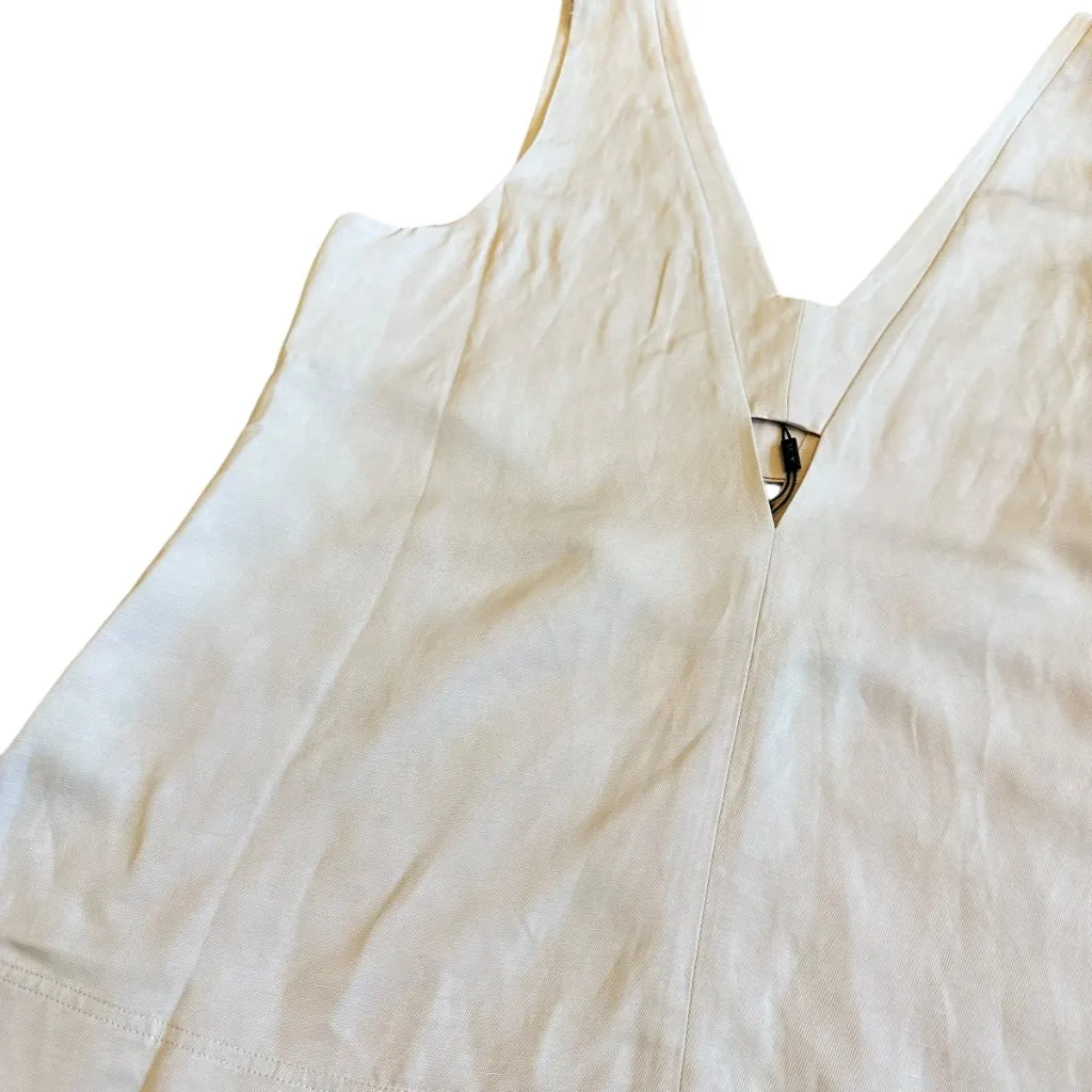 Reiss Emi Sleeveless V-Neck Linen Blend Blouse Top Shirt Size 10 Women's NWT - Image 9