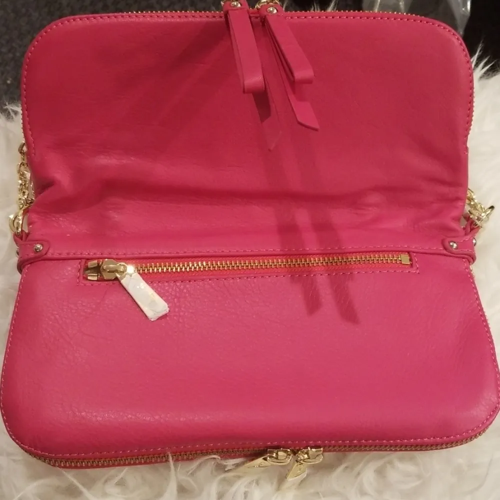 💕LANCASTER PARIS💕 Leather Clutch Crossbody Bag - Image 4