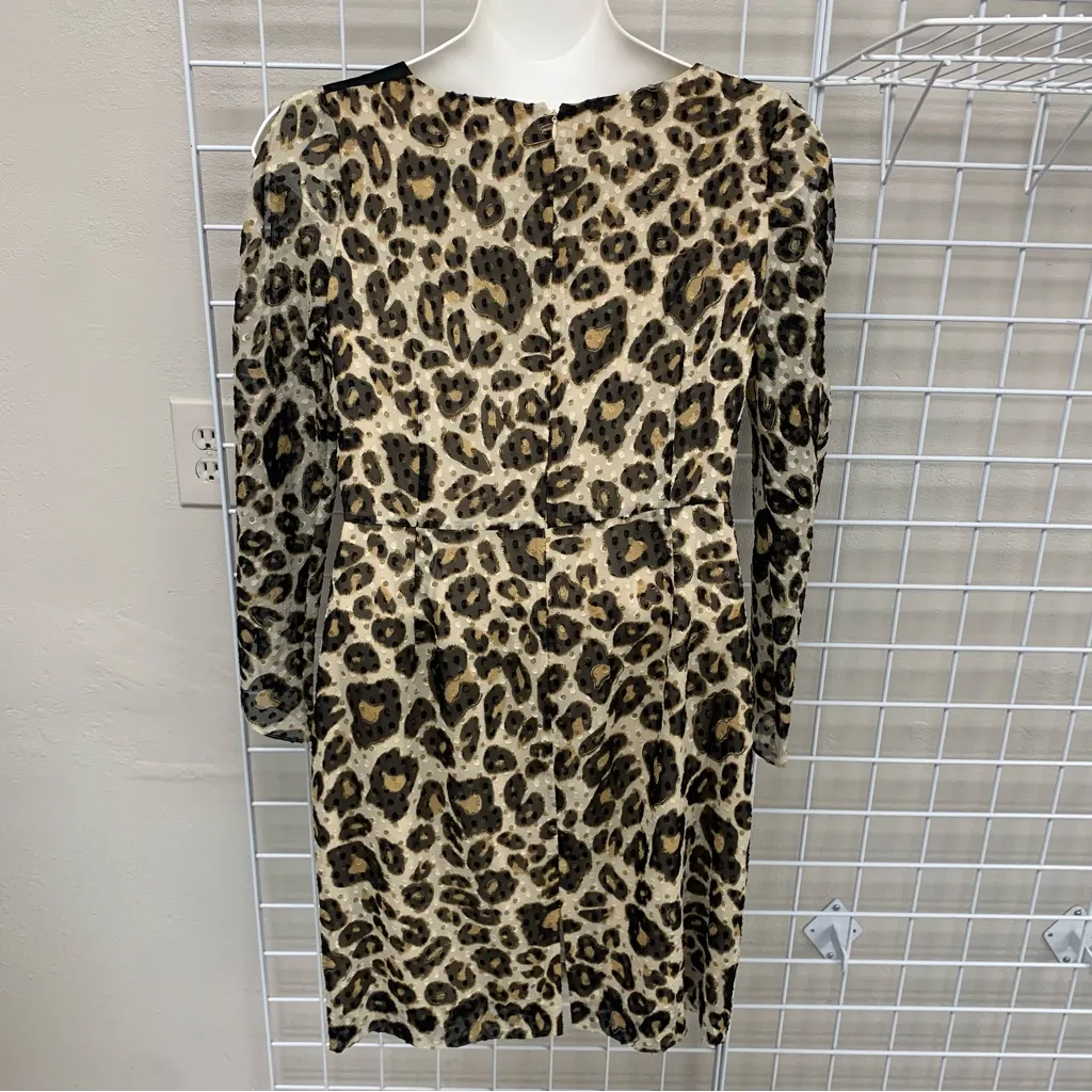 Antonio Melani Formal Dress, Leopard Print with Sequin embellishments.  Size 14 - Image 2