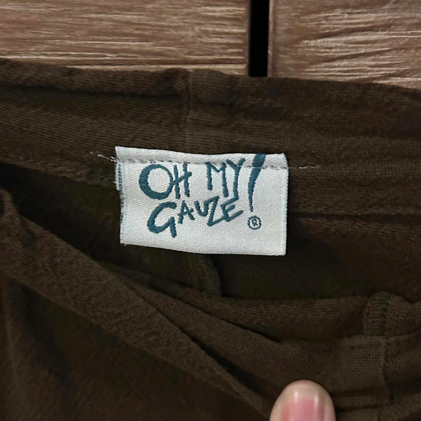 NWT Oh My Gauze! Women's Brown Maxi Skirt Size L/XL Cotton Gauze Mermaid - Image 2