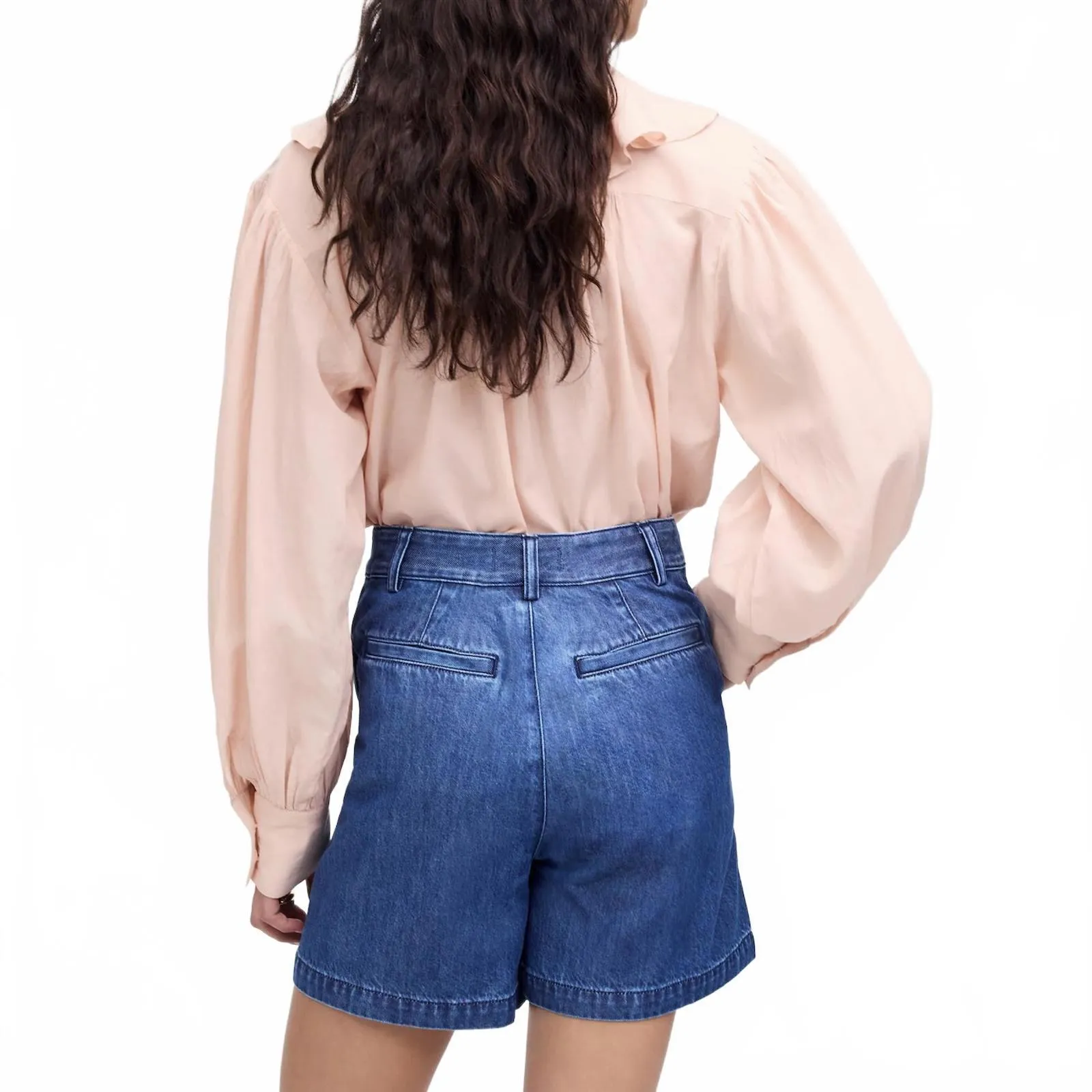 Madewell The Harlow Superwide Jean Short: Airy Denim Edition Mcnair Wash NWT 30 - Image 6