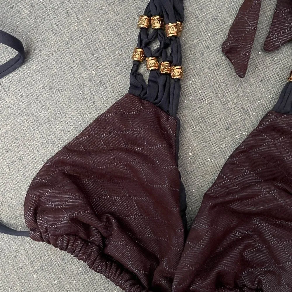 Beach Bunny‎ Beaded Bikini Top - Image 3