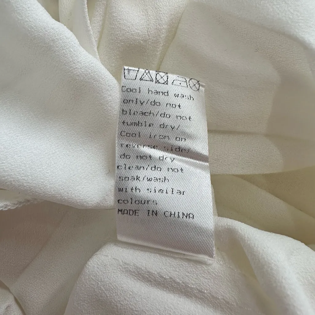 Little Mistress Lacing Down the Aisle Midaxi Dress size US 4 Long Sleeves Modest White - Image 15