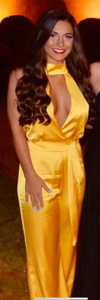 LPA Yellow Halter jumpsuit  - Image 4