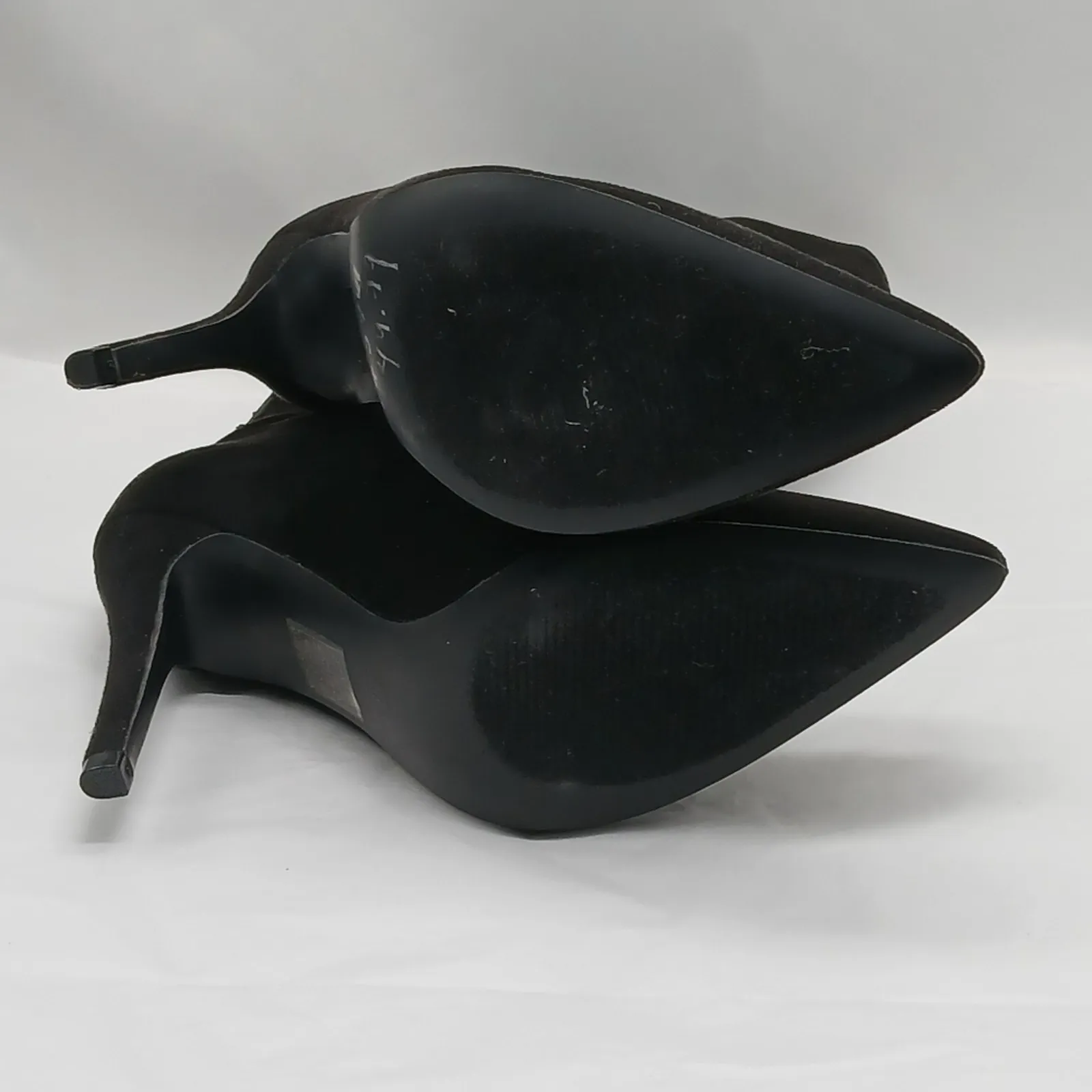 Journee Collection Markie Slouchy Boots Sz 8 Black Faux Suede Whimsygoth Witchy - Image 8