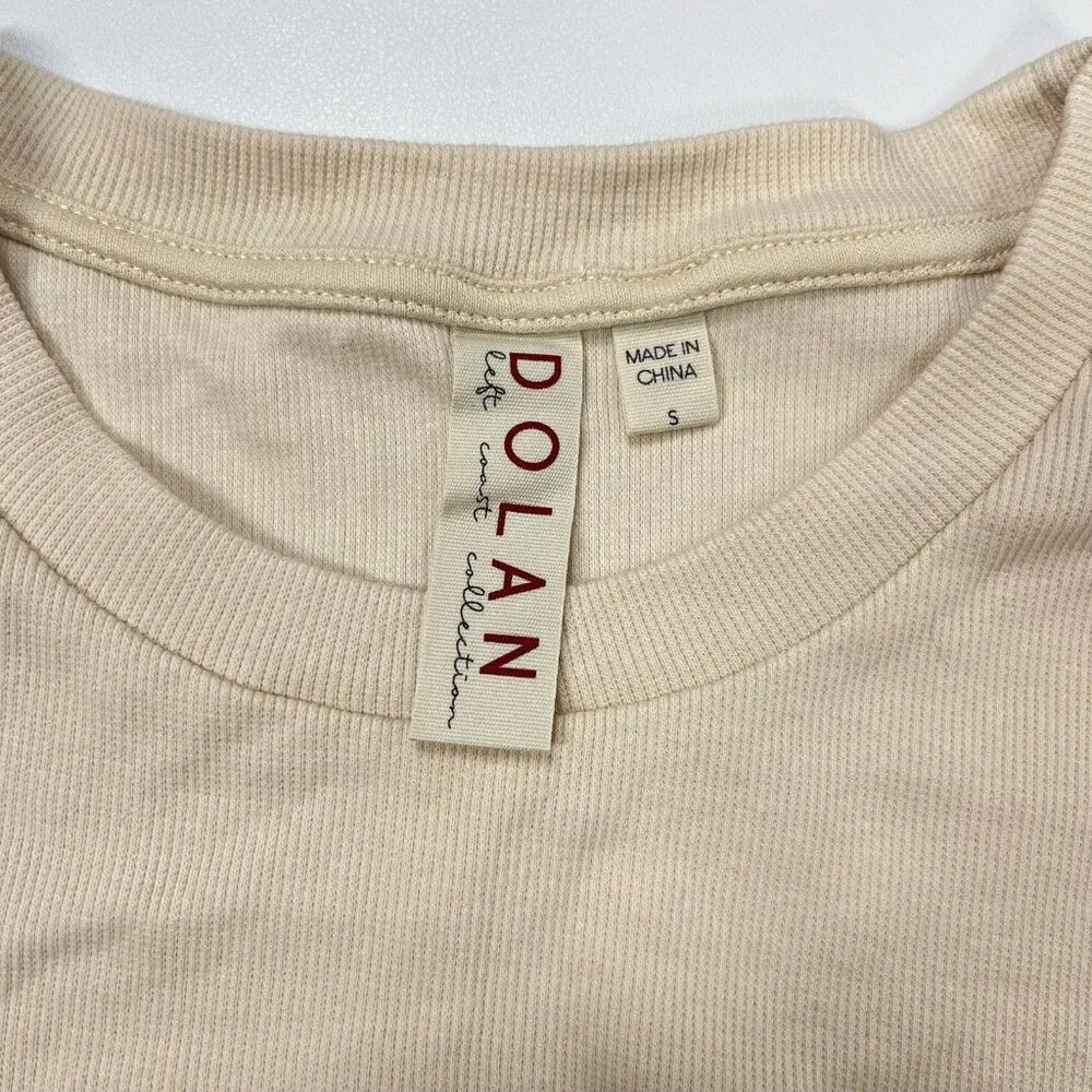 NWOT Anthropologie DOLAN Lace Puff-Sleeve Top Cream Size S Long sleeve - Image 10