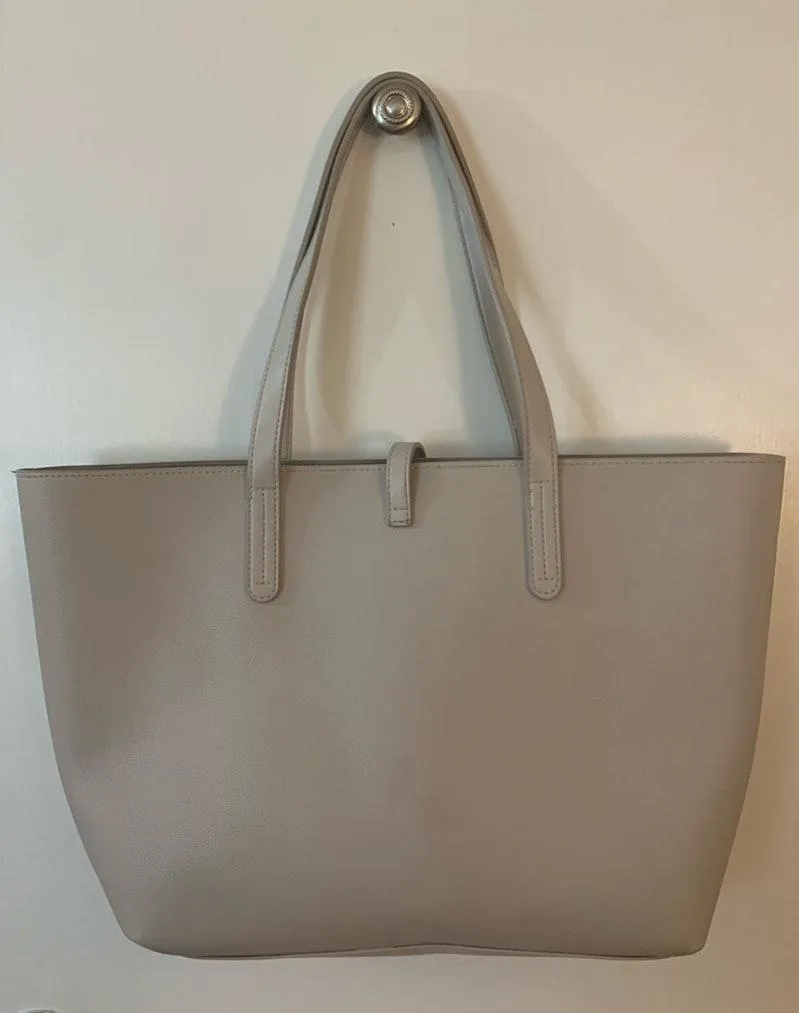 Light Grey Tote Bag Gray - Image 2