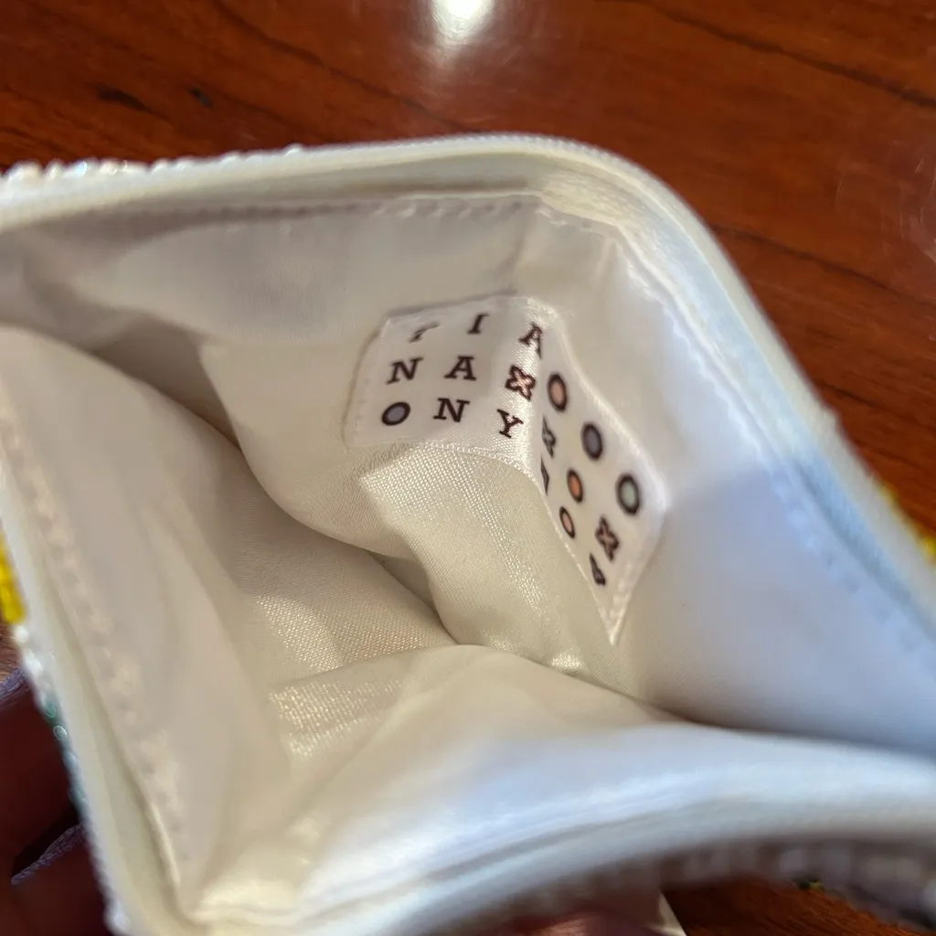 NWT Tiana NY Beaded Fruit Design Pouch Coin Purse Orange - Image 10