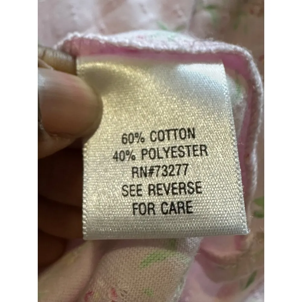 Croft & Barrow Sleeveless Night Gown Light Pink Pin Tucking And Lace Detailing S - Image 8